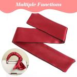 Tyqour 4 Pcs Silk Satin Blindfolds for Adult Couples, Adjustable Blindfold for Party Games, Soft Blind Folds for Adult Play, 59 Inch V-Shaped Blackout Sleep Mask for Women Men Valentine's Day Gift