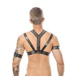 UIWFJEH Men's Chest Harness Sexy Body Belt Bondage Punk Fancy Costume Fetish Erotic Clothing Accessories Silver,Silver,One Size