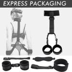 GAOLUWAN Bdsm Sex Bed Bondage Restraints Kit Straps Sex Ties for Ankles and Wrists Sexy Fuzzy Hand Cuff Set Handcuffs for Adults Grownups Bedroom Bracelets for Women Bondage Gear & Accessories Sweater
