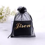 JISEN Silky Satin Eye Mask Cover Band Sleeping Blindfold with Nasal Type Black