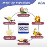 Coco Bliss Natural Coconut Oil Lubricant, Intimate Moisturizer, Lube for Him and Her, Personal Massage Oil, Silky Smooth Moisturizer with Vanilla Extract and Almond Oil, 8 Oz