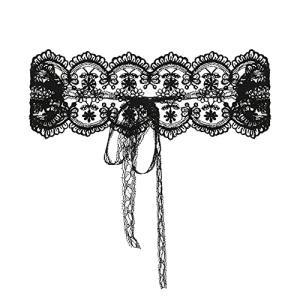 1Pcs Lady Lace Blindfold Eye Mask Cover Sexy Lingerie Adjustable Bandage Masquerade Nightclub Cosplay Party Accessories (27#_Black, 1 Pcs)