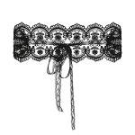 1Pcs Lady Lace Blindfold Eye Mask Cover Sexy Lingerie Adjustable Bandage Masquerade Nightclub Cosplay Party Accessories (27#_Black, 1 Pcs)