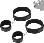 GAOLUWAN BDSM Sex Bondage Kit Straps Toys Cuffs for Wrists Adult Bondaged Bed Tie Downs Thigh Restraints Bondage Gear & Accessories Fuzzy Hand Cuff Set Handcuffs for Adults Grownups Bedroom Sweater