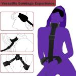 4PCS BDSM Bondage Kit Toys Handcuffs for Grownups Bedroom Bondaged Tie Downs Kit Bondage Gear & Accessories Sex Hand Cuff Bracelets Sex Tie Up Set Women Fuzzy Hand Cuff Set for Adults Bedroom Sweater