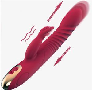 2026 New 9 inch Realistic Rabbit Ears Adult Tool for Women Today Automatic Adult Tool for Women Today 15 Powerful Modes Waterproof Electric Adult Toys Machine (Red)