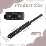 HOBBIESAY 2PCS Black Leather Armband Harness Bondage Chest Harness Gothic Leather Armband Upper Arms Strap with Ring Sexy Punk Body Buckle Clothes Outfits Nightclub Cosplay Clubwear