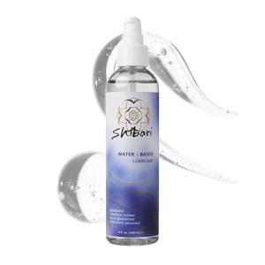 Shibari Water-Based Personal Lubricant for Women & Couples pH-Balanced Intimate Lube, Unscented, Clean Formula, Toy-Safe & Condom-Safe, Made Without Parabens, Glycerin, and Hormones, 8 Fl Oz