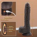 Thrusting Dilbo Virabtor Adult Toy for Women 9.05 Inch Realistic Silicone Dick with Strong Suction Cup for Hands-Free Play - mLBc5