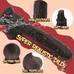 Thrusting Dilbo Virabtor Adult Toy for Women 9.05 Inch Realistic Silicone Dick with Strong Suction Cup for Hands-Free Play - mLBc5