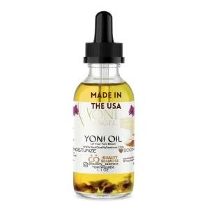 USA Made Yoni Oil, Restores pH Balance, Relieves Drynesss Mint Fresh Feminine Care Oil, Reduces Odor, All Natural, Herbal Yoni Blend Tea Tree, Mint, Lemongrass, Jasmine & Chamomile