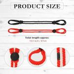 2 Pack Red & Black Super Soft Cotton Rope Sex Toy BDSM Bondage Rope BDSM Restraints Wrist Cuffs Sex Bondage, Handcuffs Sex Bed Set Adults Couples Bondage Gear & Accessories for Women Sweater Tw11