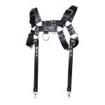 WRWMSLGO Men's Body Chest Harness Belt Strap, PU Leather Punk Harness Belt with Adjustable Buckles, Cosplay Costume Nightclub Clubwear Party Club Masquerade Fetish Bondage