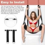 Sex Furniture Door Swing for Adults Bedroom Hold to 300Lbs Sex Furniture for Couples Doorway Bondage Gear & Handcuffs for Grownups Bedroom for Couples Adult Swing Yoga Sweater FJ3