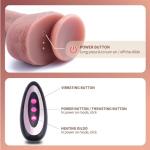 8.6 Inch Skin Thrusting Games Realistic Silicone Strong Suction Cup Powerful 8 Modes Hands Free Play Automatic Electric Machine Pleasure Toys for Couples