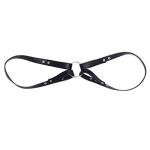 YiZYiF Men's Adjustable Leather Body Chest Harness Belt Clubwear with Fancy Buckles X-Style One Size