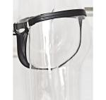 Thong Men - Black Faux Leather G String with Chain Accents for Erotic Clubwear & Fetish Costume – See Through Mesh, Bondage Style, Real Men Thong for Adult Games Flirt