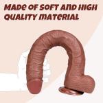 Squirting Adult Tool Realist Big, Lifelike Realistic Soft Flexiabl Dilbo (HOR-16.9")
