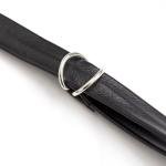 Thong Men - Black Faux Leather G String with Chain Accents for Erotic Clubwear & Fetish Costume – See Through Mesh, Bondage Style, Real Men Thong for Adult Games Flirt