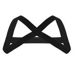 iiniim Men's Nylon Body Chest Harness Lingerie Elastic Shoulder Support Brace (Black X-Shape)