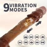 2026 Dark Skin Friendly Play Thrusting Games Remote Control with Strong Suction Cup Realistic Silicone Waterproof Flexible Sensory Toys for Date Night