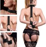 AIRLTUKY BDSM Sex Toys Bondage Kit Blindfold Bed Restraints Sex Hand Cuff Bracelets Fuzzy Hand Cuff Set Handcuffs for Adults Grownups Bedroom Bondaged Tie Downs Kit Bondage Gear & Accessories Sweater