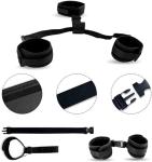AIRLTUKY BDSM Sex Toys Bondage Kit Blindfold Bed Restraints Sex Hand Cuff Bracelets Fuzzy Hand Cuff Set Handcuffs for Adults Grownups Bedroom Bondaged Tie Downs Kit Bondage Gear & Accessories Sweater