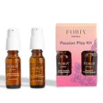 Foria Passion Play Kit - Organic, All-Natural Travel Set Designed for Women - Awaken Oil & Massage Body Oil
