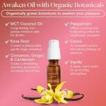 Foria Passion Play Kit - Organic, All-Natural Travel Set Designed for Women - Awaken Oil & Massage Body Oil