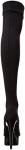 Ellie Shoes Women's 609-Ski Stiletto Stretch Lycra Thigh High Boot, Black, 10 M US