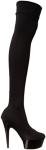 Ellie Shoes Women's 609-Ski Stiletto Stretch Lycra Thigh High Boot, Black, 10 M US