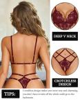 Avidlove Teddy Lingerie for Women Sexy Cut Out Bodysuit Lace One Piece Lingerie Sleepwear