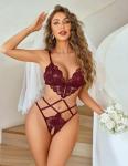Avidlove Teddy Lingerie for Women Sexy Cut Out Bodysuit Lace One Piece Lingerie Sleepwear