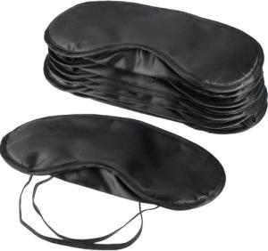 Mudder Blindfold Eye Mask Shade Cover for Sleeping with Nose Pad, 10 Pack