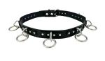 Funk Plus Grade A Bondage Belt Silver Ring Genuine Leather Punk Goth Style (XL)