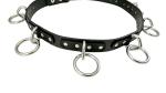 Funk Plus Grade A Bondage Belt Silver Ring Genuine Leather Punk Goth Style (XL)
