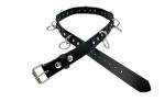 Funk Plus Grade A Bondage Belt Silver Ring Genuine Leather Punk Goth Style (XL)