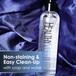 Healthy Vibes Water Based Hand Pump Lube 16 oz Long Lasting Easy Clean Sexual Privacy Gel Lubricant Compatible Latex Silicone Sex Toys Couples Men Women Anal Ease Solo Life Personal Lubrification Play