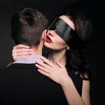 FRESHME Satin Sleep Mask - Comfortable Eye Mask Blindfold for Women Men Soft Adjustable Blackout Eye Cover Shade for Night Sleeping Travel Meditation Pure Black Valentine's Day Gift 160cm/63in