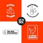 Gun Oil Silicone Based Lubricant 2 Ounce Personal Long-Lasting Sex Lube Condom & Latex-Safe Hypoallergenic Unscented No Residue Non Sticky Intimate Lubrication Works Underwater Couples, Men and Women