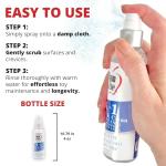 Adam & Eve Sex Toy Cleaner, 4 In 1 Pure And Clean Misting Spray, Fast Acting Misting Spray For Adult Toys, Vibrators, Dildos, Fresh Scent, Water Based Formula Perfect for Gifting, No Residue, 4 oz