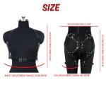 2 PCS Women Leather Body Harness, Ladies Punk Bra Chest Belt, Adjustable Clubwear BDSM Garter Party Rave Wear