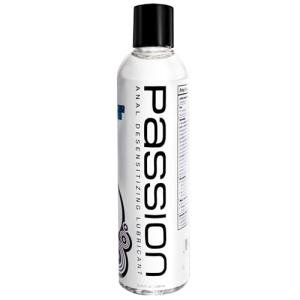 Passion Lube Anal Desensitizing Lube, 8.25 Fl Oz - Maximum StrengthNatural Water-Based Lubricant for Comfortable Use, Long-Lasting Formula, Non-Staining & Easy to Clean