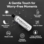 Passion Lube Anal Desensitizing Lube, 8.25 Fl Oz - Maximum StrengthNatural Water-Based Lubricant for Comfortable Use, Long-Lasting Formula, Non-Staining & Easy to Clean