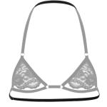 Men Sissy Lace Bra Bralette Tops Crossdresser Gay Underwear Strap Girly Halter Sexy Lingerie Sleepwear Nightwear (One Size, Black 2)