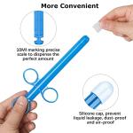 Lube Applicator Injectors with 10ml Precise Scales, Pack of 2 Safe Sex 6.5” Anal Lubricant Shooter Reusable Durable Use, Sexual Tools Anal Lube Applicator for Men Women & Couples