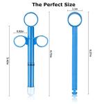 Lube Applicator Injectors with 10ml Precise Scales, Pack of 2 Safe Sex 6.5” Anal Lubricant Shooter Reusable Durable Use, Sexual Tools Anal Lube Applicator for Men Women & Couples