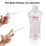 Lube Applicator Injectors with 10ml Precise Scales, Pack of 2 Safe Sex 6.5” Anal Lubricant Shooter Reusable Durable Use, Sexual Tools Anal Lube Applicator for Men Women & Couples