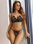 Avidlove Lingerie Set For Women Lace Bra and Panty Set Sexy Underwire Lingerie Set Black M