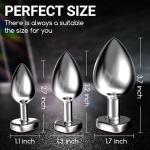 Stainless Steel Butt Sets Expanding Plug Toys Anales Adult Toys Plug Relaxing for Women Anales Tool for Women Men Sunglasses Z2